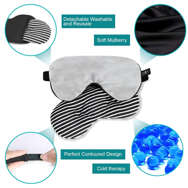 Migraine Relief Eye Mask - Sleep Solution for Headache and Sinus Pain Relief, Alleviates Puffy Eyes, Available in Various Colors - Image 5