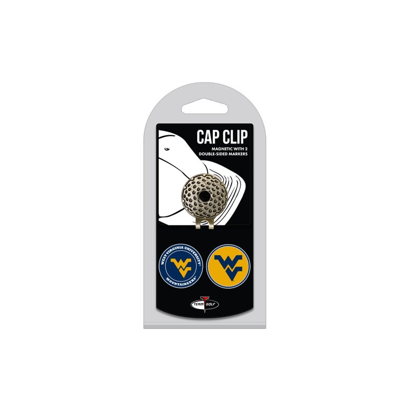 Team Golf NCAA West Virginia Mountaineers Cap Clip With 2 Golf Ball Markers Golf Cap Clip with 2 Removable Double-Sided Enamel Magnetic Ball Markers, Attaches Easily to Hats - Image 5