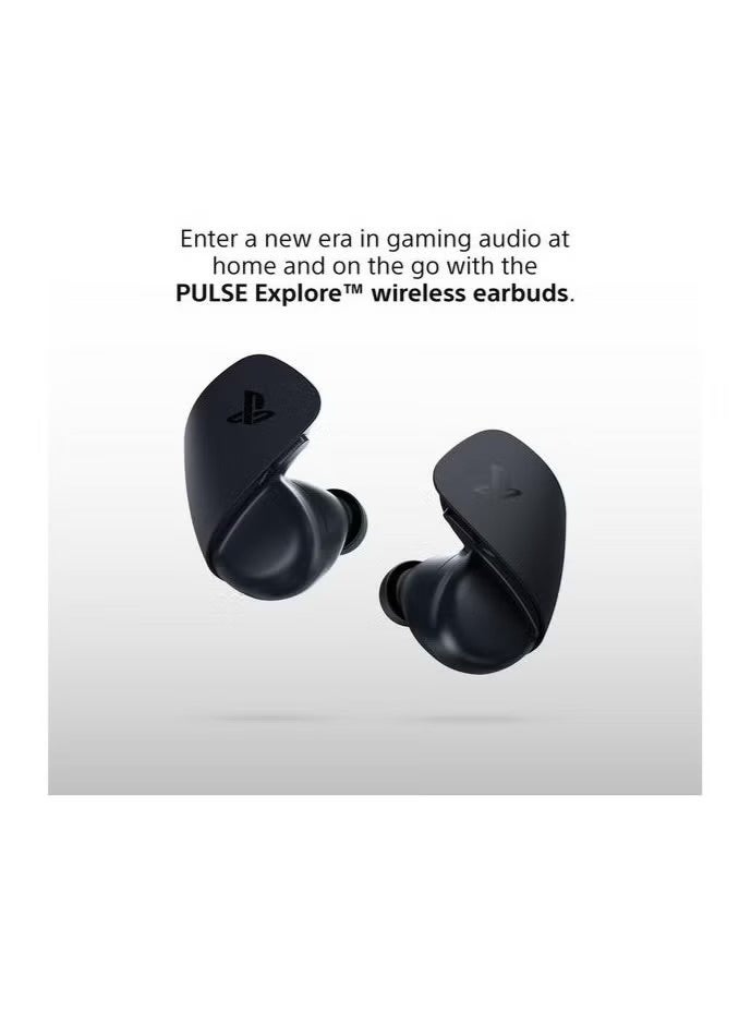 سوني كوبوريشن سماعات أذن لاسلكية PULSE Explore™ لجهاز PlayStation PS5، لون أسود - Image 2