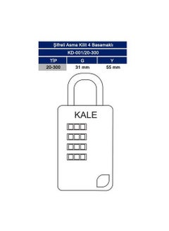 Kale Combination Padlock 20-300 - pzsku/Z9C802F214EC17581FE18Z/45/_/1736511625/1246b810-3a82-47be-80a1-224f00054289