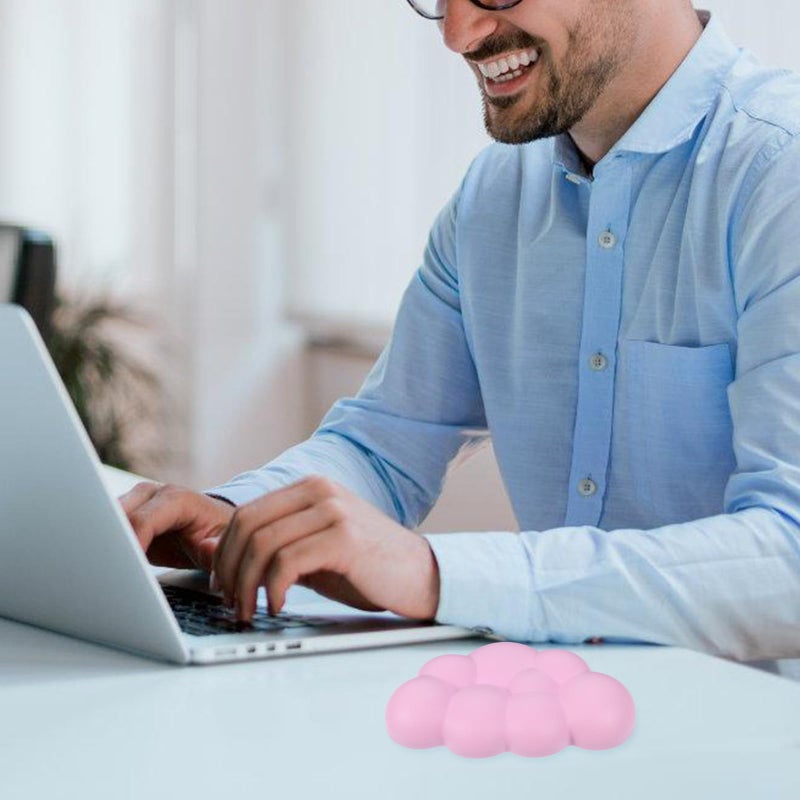 Pink Memory Foam Keyboard Wrist Rest Mousepad Set Non Slip Base Office Computer - Image 4