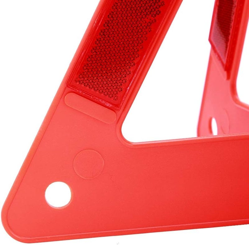 Tbest Triangle Warning Sign, Portable Car Emergency Breakdowns Reflective Warning Safety Road Stop Sign Triangle for Car - Image 4