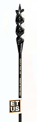 Eagle Tool US Made in The USA. Eagle Tool US EA10018 Installer Drill Bit, Auger Style, 1-Inch by 18-Inch, 1/4-Inch Shank - Image 1
