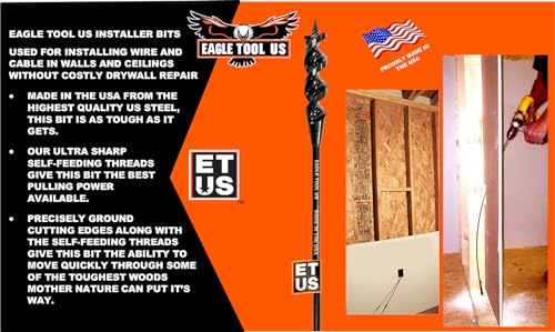 Eagle Tool US Made in The USA. Eagle Tool US EA10018 Installer Drill Bit, Auger Style, 1-Inch by 18-Inch, 1/4-Inch Shank - Image 2