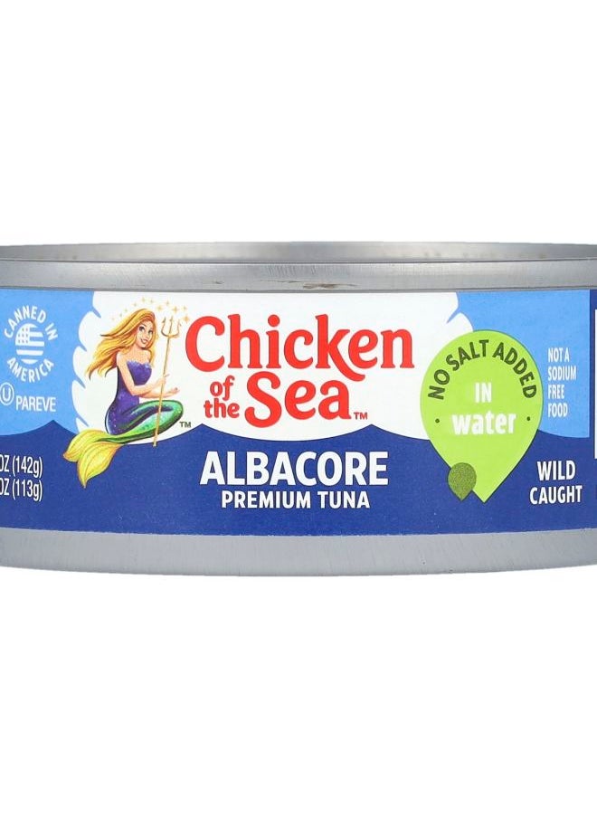Chicken Of The Sea - Albacore Premium Tuna In Water No Salt Added 5 oz (142 g) - Image 1
