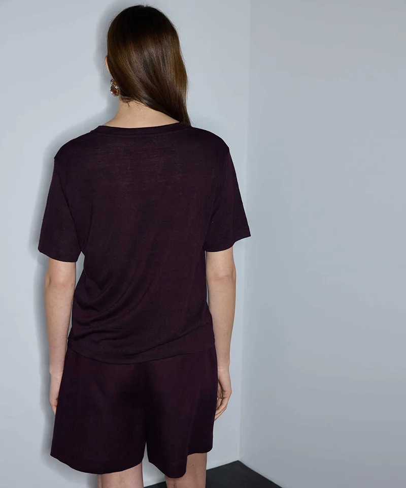 Ipekyol  Rhinestone V-Neck T-Shirt for Women | Best Price UAE