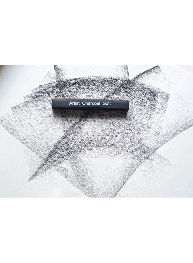 Clobeau Artist Compressed Charcoal Sticks For Sketching Drawing Shading Soft Medium Hard Art Supplies Sketch Kits Tools 6Piece Boxed - Image 4