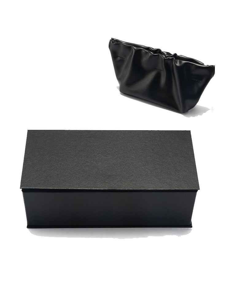 3 قطع حقيبة نظارات ناعمة، حقيبة نظارات شمسية محمولة خفيفة الوزن، حقيبة نظارات من جلد PU (أسود)