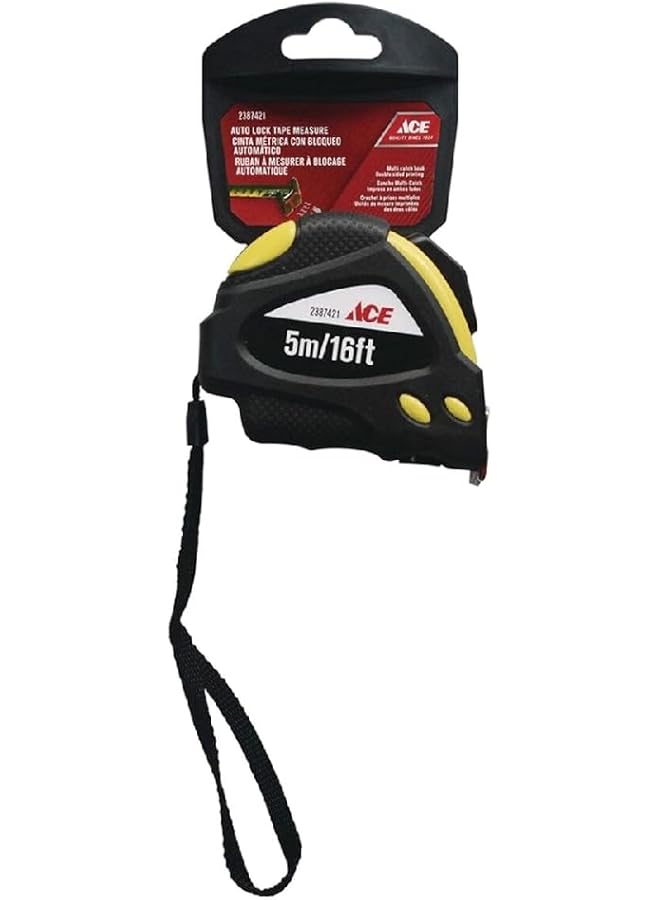 آيس شريط قياس ذاتي الإغلاق باللونين الأسود والأصفر 19 مم × 5 م - Image 2