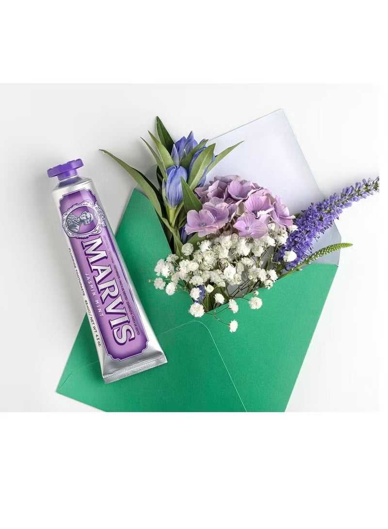 Marvis Jasmin Mint Toothpaste 85ml – Luxurious Italian Toothpaste with Floral Mint Fusion - Image 2