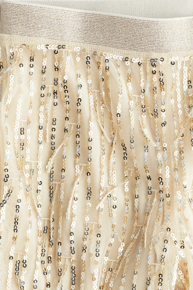 اتش اند ام بنطلون مزين بالترتر