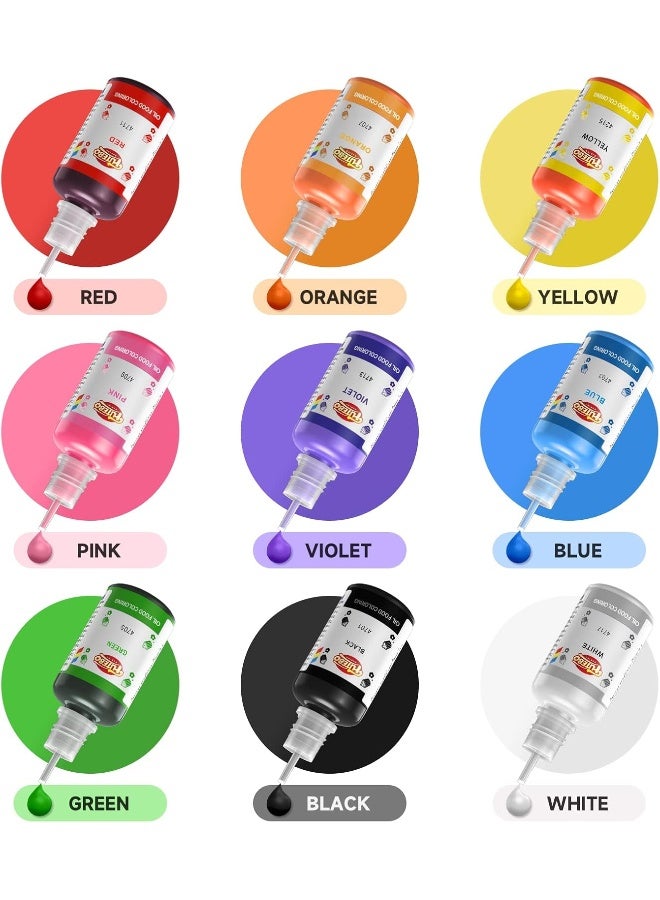FUTEBO Oil Based Food Coloring, 15ml Large Capacity Food Coloring for Icing, Dye Color for Chocolate Candy Cake, Edible Oil Food Grade Dye for Baking, Fondant & Forsting - Image 4