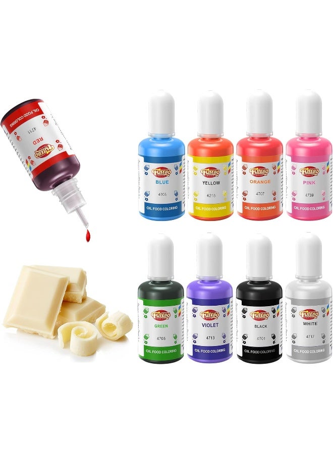 FUTEBO Oil Based Food Coloring, 15ml Large Capacity Food Coloring for Icing, Dye Color for Chocolate Candy Cake, Edible Oil Food Grade Dye for Baking, Fondant & Forsting - Image 1
