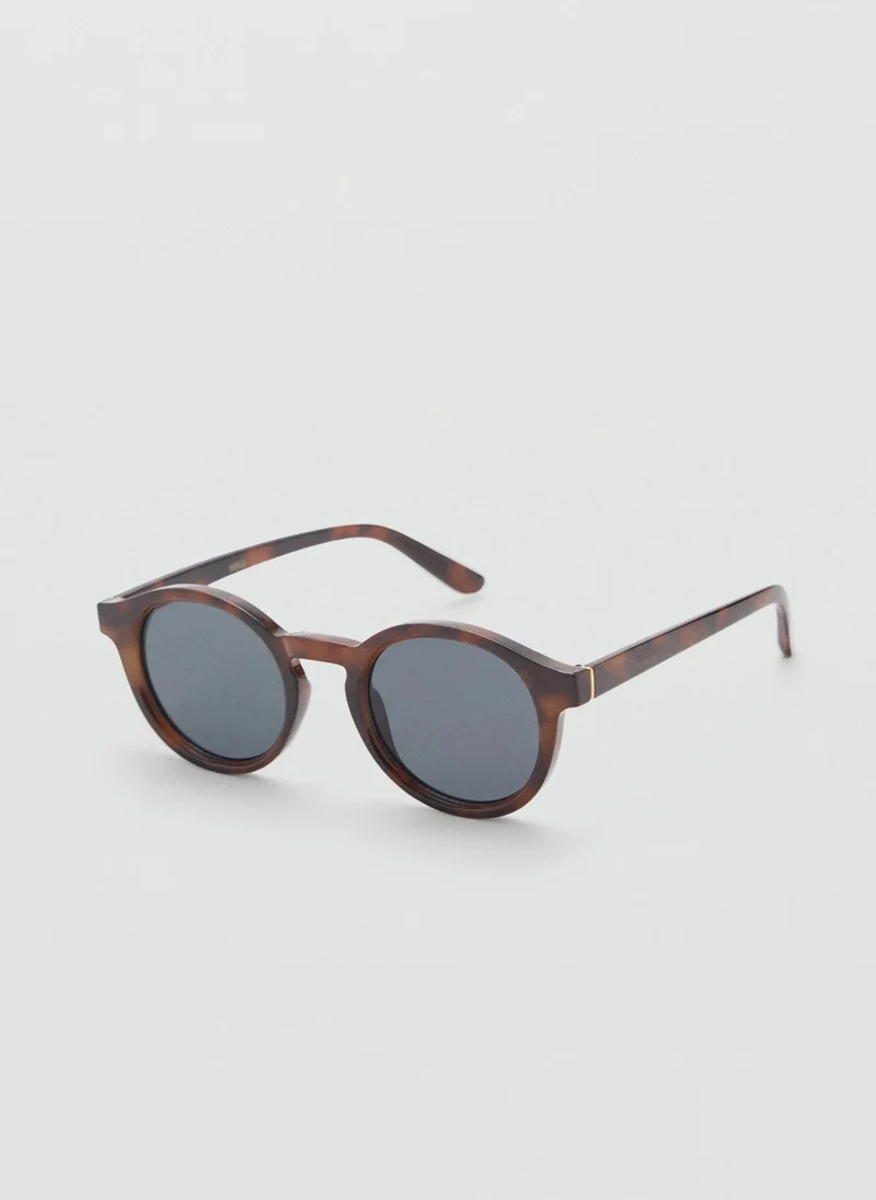Mango Man Round-Framed Sunglasses
