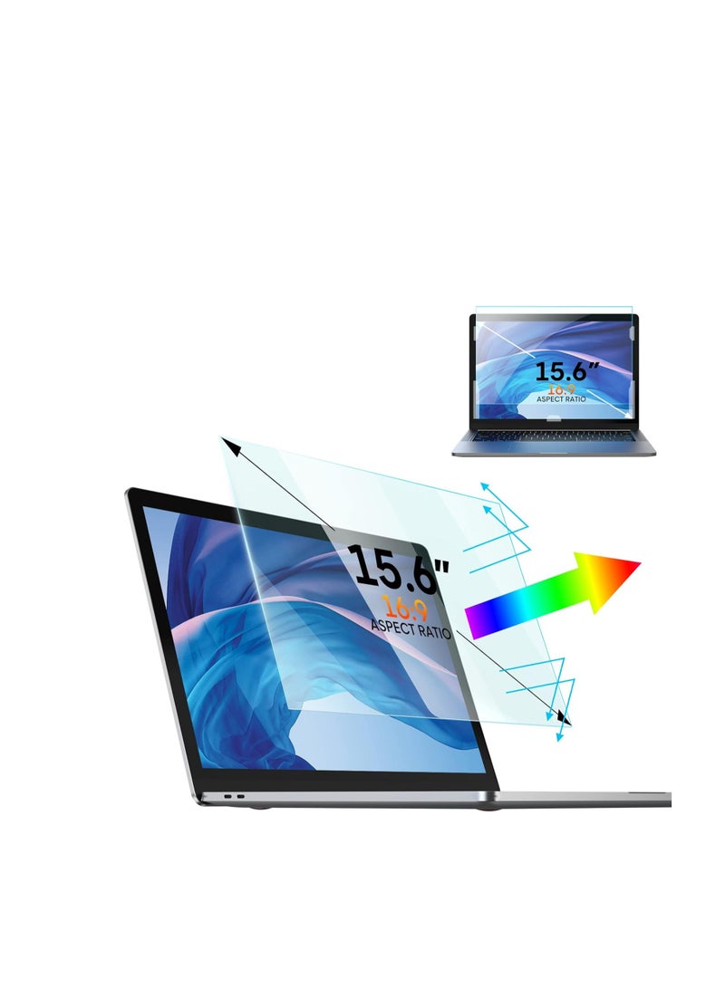 15.6 inch Removable Anti Glare Blue Light Screen Protector for HP/Dell/Sony/Samsung/Lenovo/Acer ,15.6" 16:9 Laptop PC Anti-UV Eye Protection Reduce Eye Fatigue - Image 2