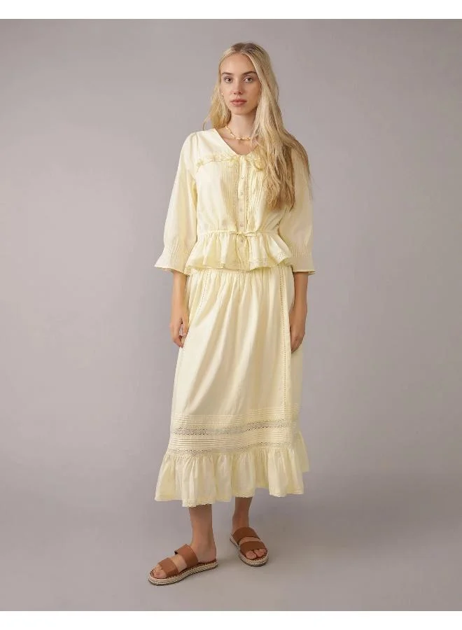 امريكان ايجل AE Bell Sleeve Blouse