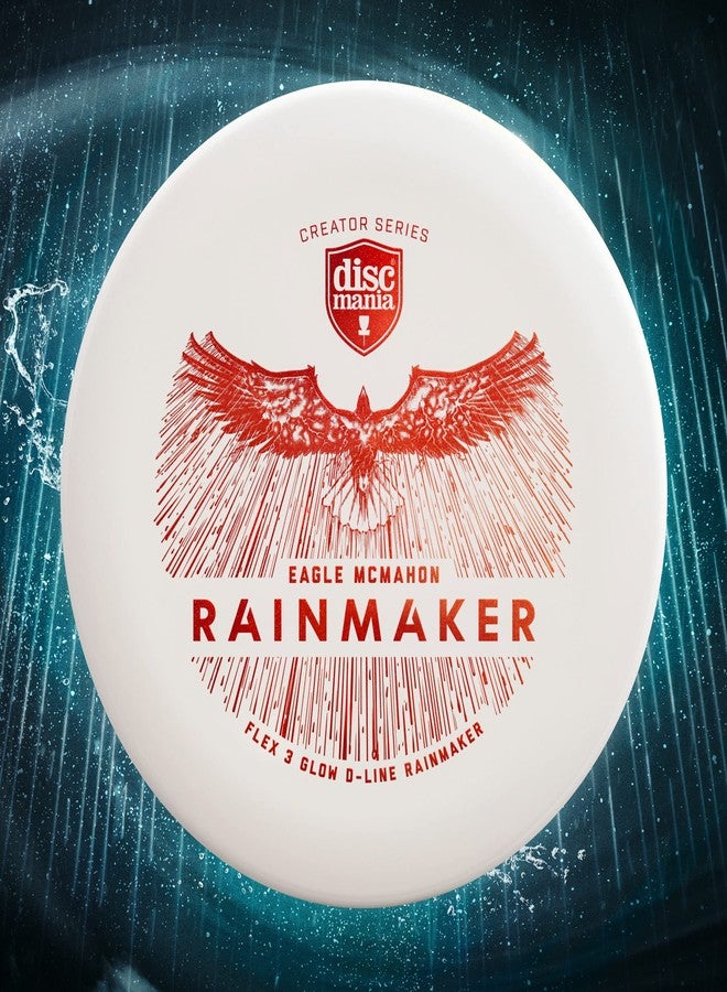 Discmania Eagle McMahon Rainmaker Glow D-Line Flex 3 Disc Golf Putter (Stamp Colors Will Vary) 173-176g - Image 5
