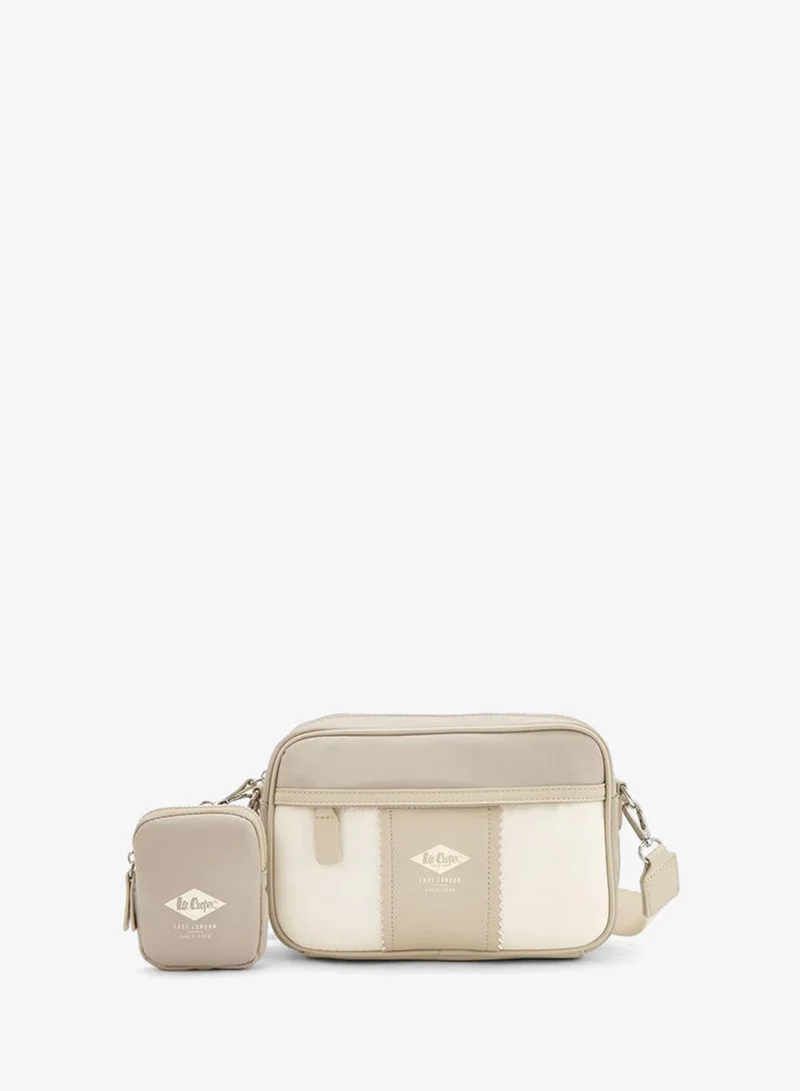 Colourblock Crossbody Bag With Pouch