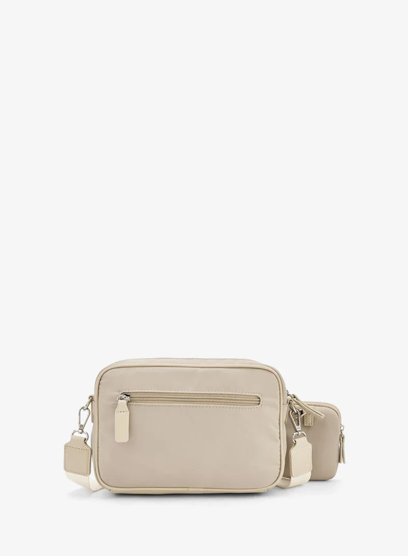 Lee Cooper TAUPE Colourblock Crossbody Bag With Pouch for Women | Best Price UAE