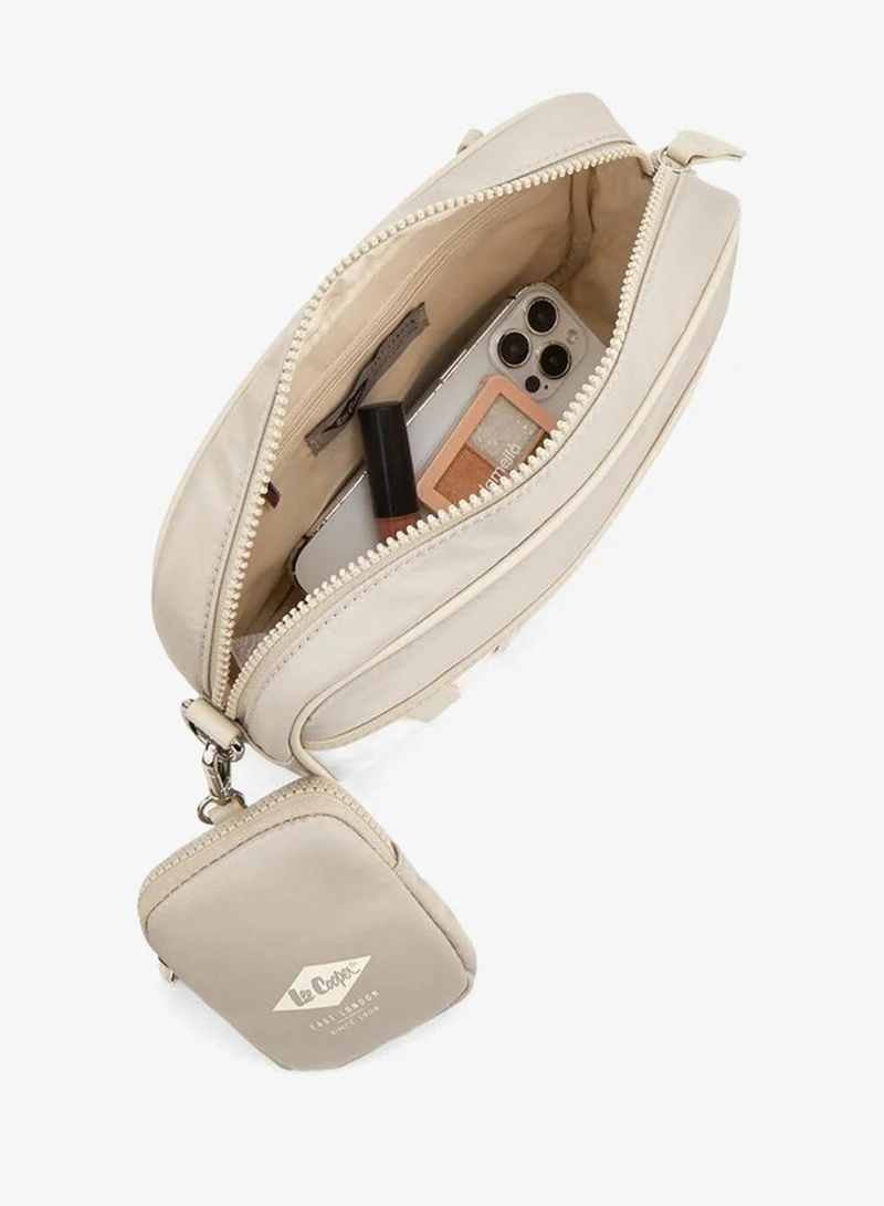 Lee Cooper TAUPE Colourblock Crossbody Bag With Pouch for Women | Best Price UAE