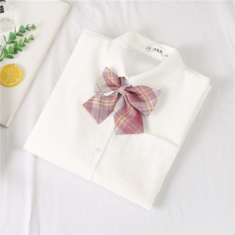 2026 spring and autumn style college style inner white shirt women's jk uniform base shirt design sense niche long-sleeved top - Image 1