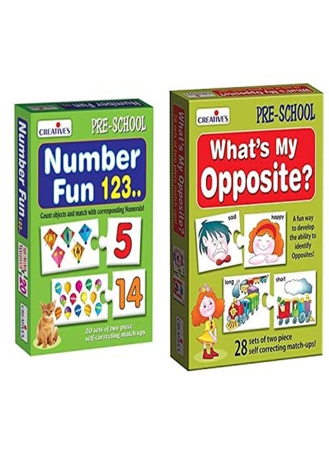 Creative Educational Aids P. Ltd. Number Fun & What's My Opposite Combo - Image 1