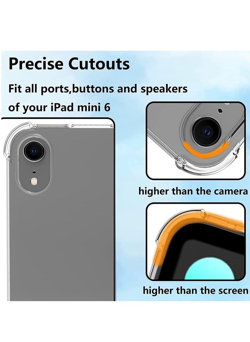 DUSALA Case for iPad Mini 6 (2021 Model), Ultra Slim Transparent Soft TPU Back Cover Skin for iPad Mini 6 - Clear - Image 3