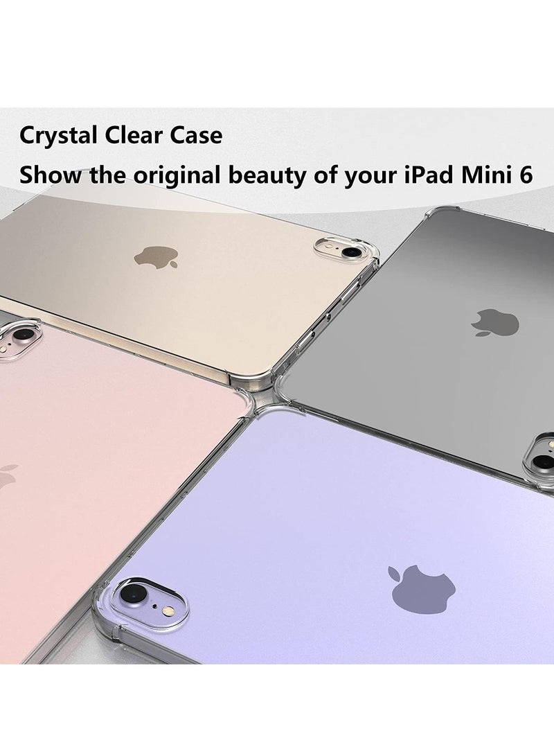 DUSALA Case for iPad Mini 6 (2021 Model), Ultra Slim Transparent Soft TPU Back Cover Skin for iPad Mini 6 - Clear - Image 4