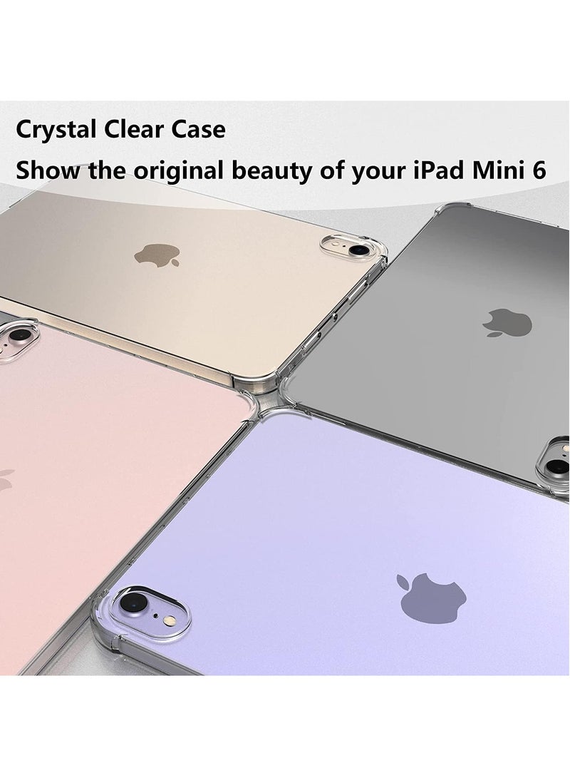 DUSALA Case for iPad Mini 6 (2021 Model), Ultra Slim Transparent Soft TPU Back Cover Skin for iPad Mini 6 - Clear - Image 5