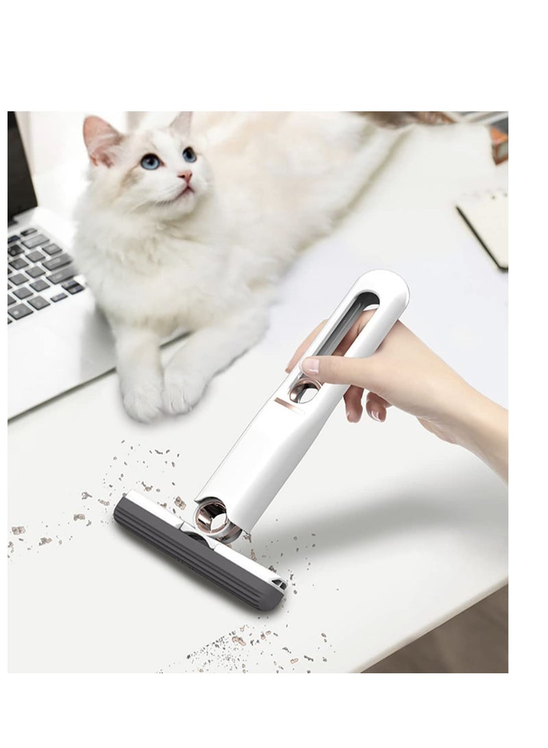 Zikra Portable Self-Squeeze Mini Mop Short Lazy Hand Wash-Free Strong Absorbent Bathroom Kitchens Tableware Desktop Glass - Image 1