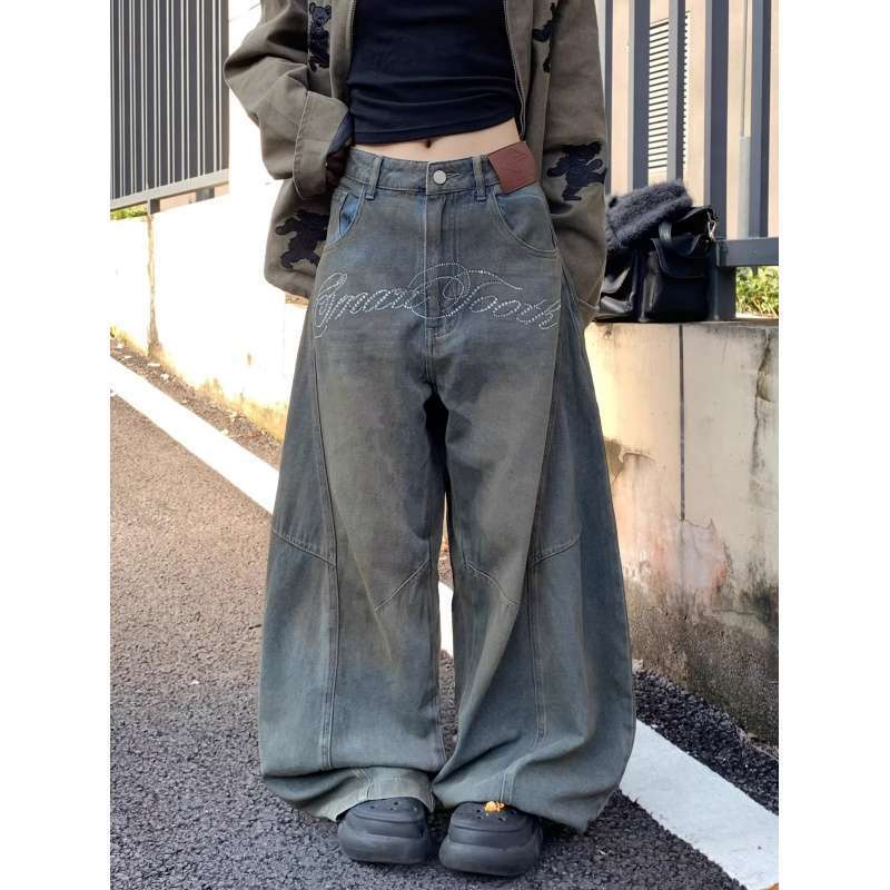 Unisex Classic Denim Jeans Loose Fit Daily Outdoor Wear - Image 2