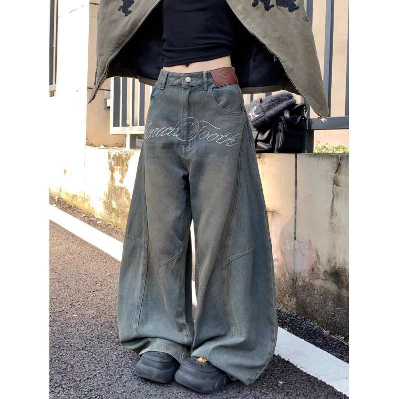 Unisex Classic Denim Jeans Loose Fit Daily Outdoor Wear - Image 3