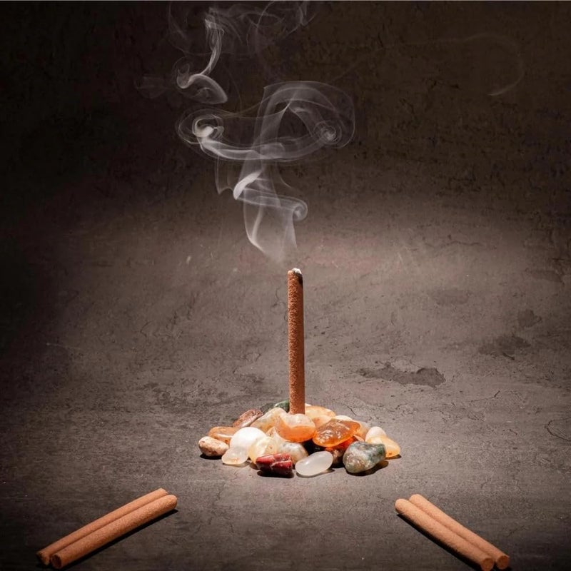 NOHUNT 100 Natural Dhoop Sticks with Desi Chandan 100gm Loban 100gm for Pooja Home Fragrance Hawan Air Purification and Meditation Elevate Your Spiritual Connection and Surroundings Pack of 2