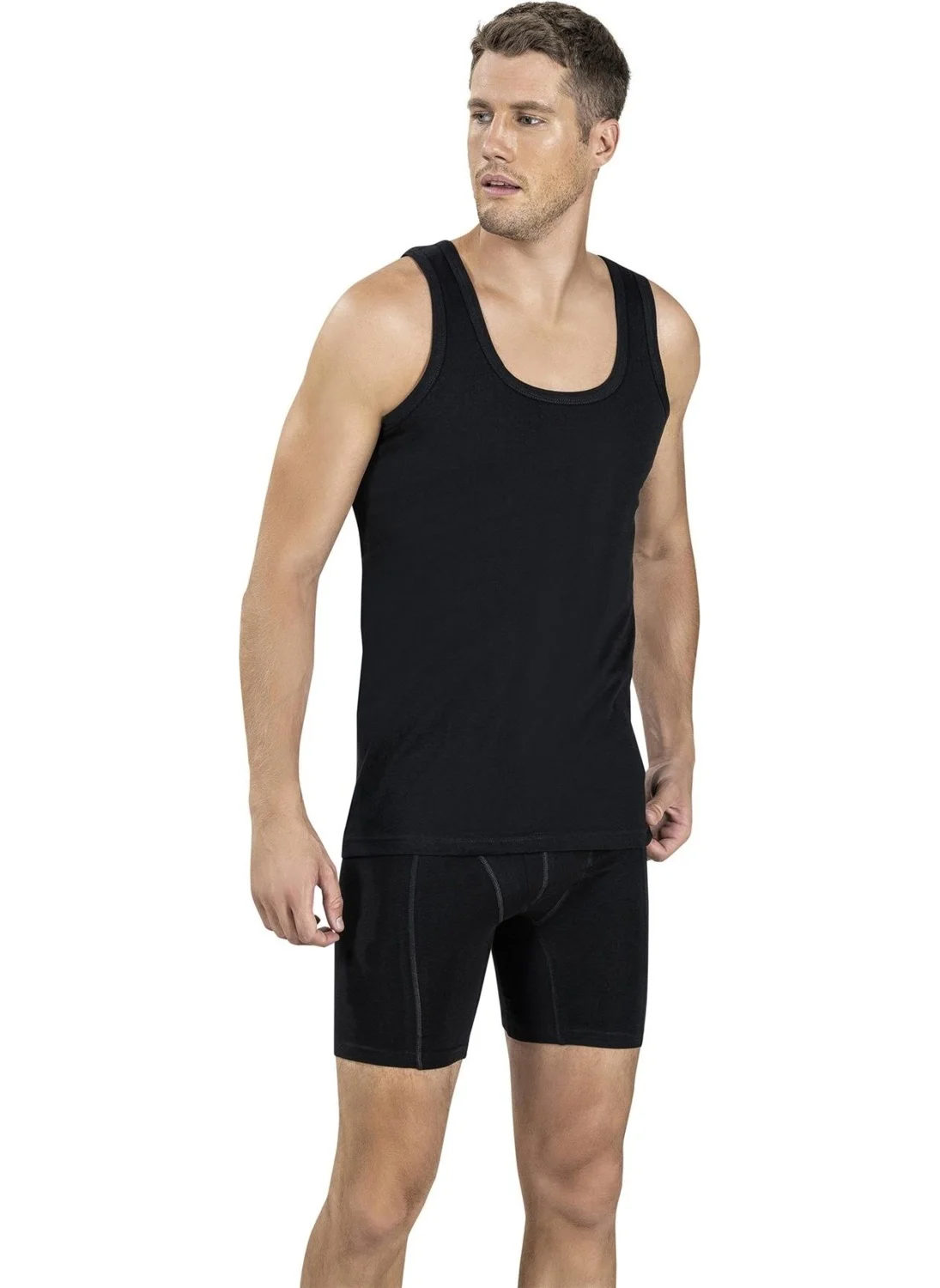 جيبر Men's Sportsman Rambo Colorful Suspender Undershirt 113 - 6 Pieces