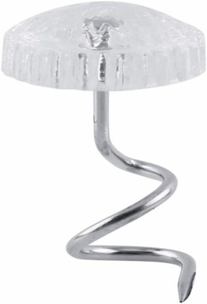 MYCENSE Upholstery Fastening Pins with Clear Heads for Car Roof and Home Use, Round Shape L 50 Pack - Image 3