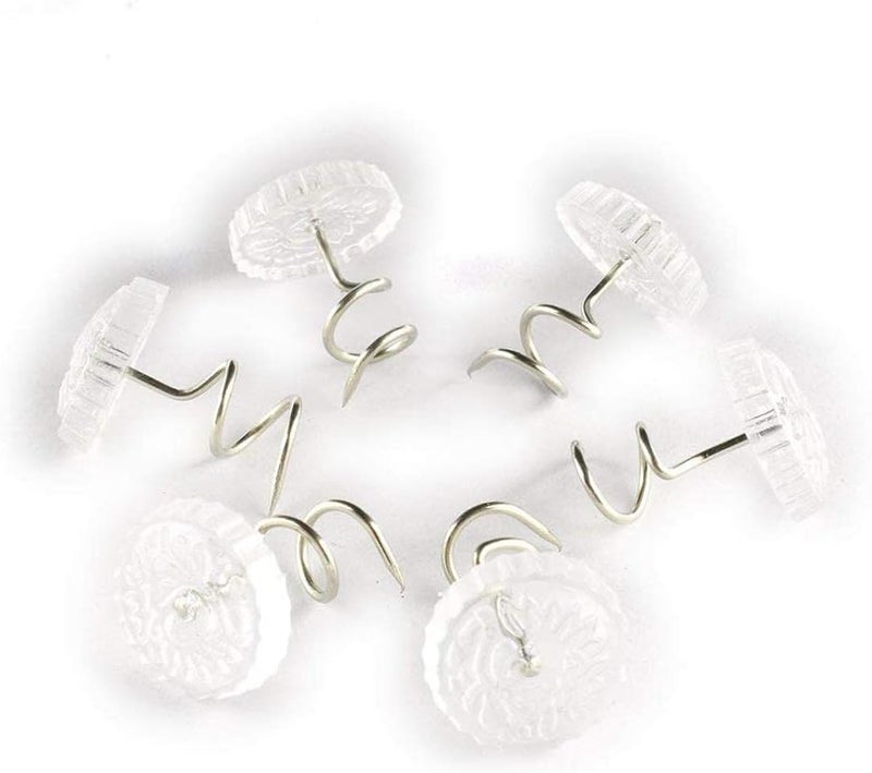 MYCENSE Upholstery Fastening Pins with Clear Heads for Car Roof and Home Use, Round Shape L 50 Pack - Image 5