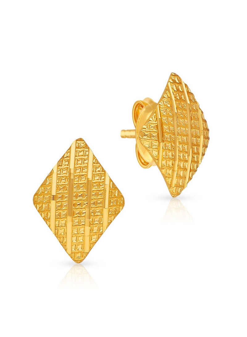 Malabar Gold and Diamonds 22 Karat 916 Purity Studs Gold Earrings AIER131Y - Image 1