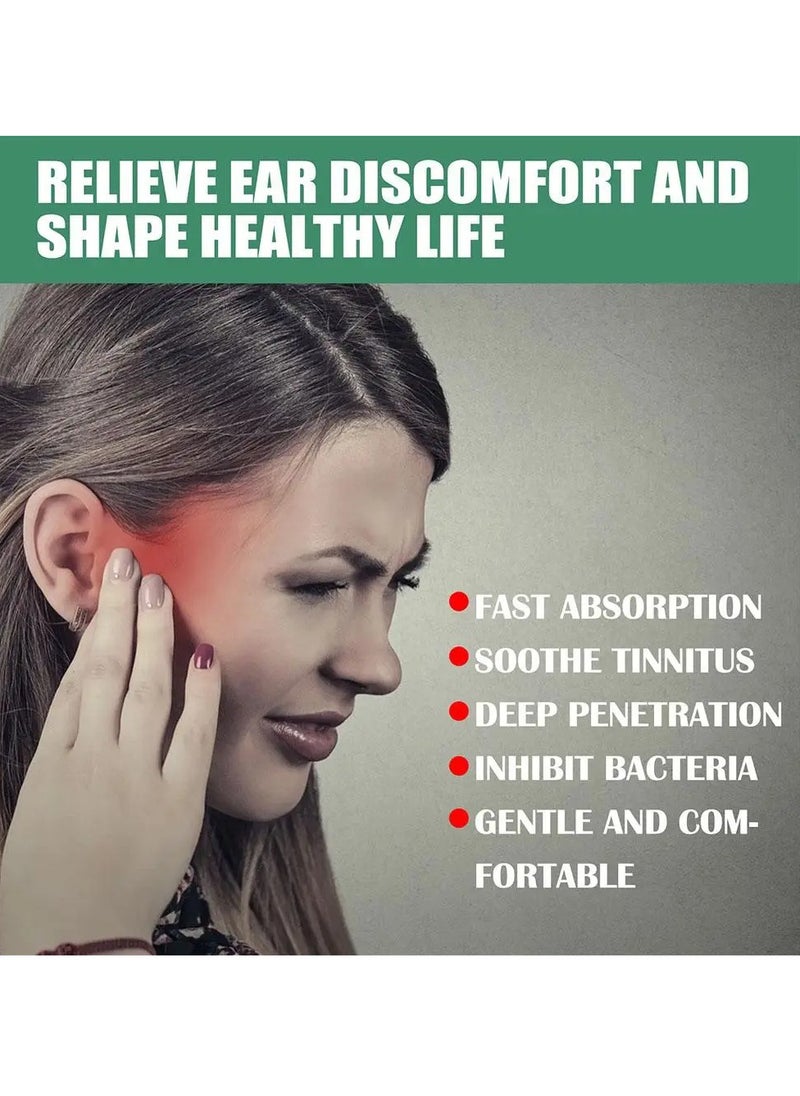 SOUTH MOON Tinnitus Ear Drops, Ear Ringing Relieving Ear Drops, Natural Organic Ear Tinnitus Treatment Oil, Ear Ringing Oil To Help Stop Ear Ringing, Eases Pain, (10ml)  - Image 2