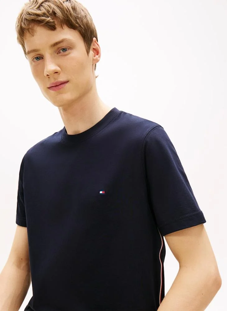 TOMMY HILFIGER  Global Stripe Side Seam Jersey T-Shirt for Men | Best Price UAE