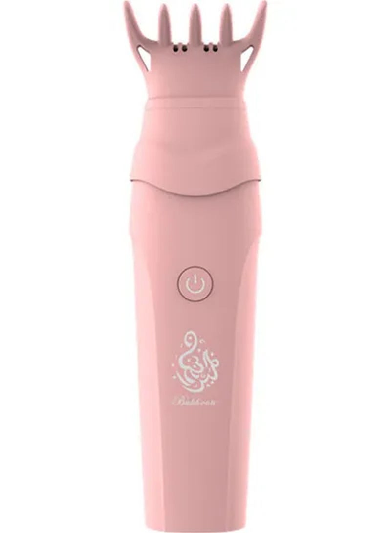 جينيكست Electronic Portable Incense Burner with Hair comb Pink ‎340grams - Image 1