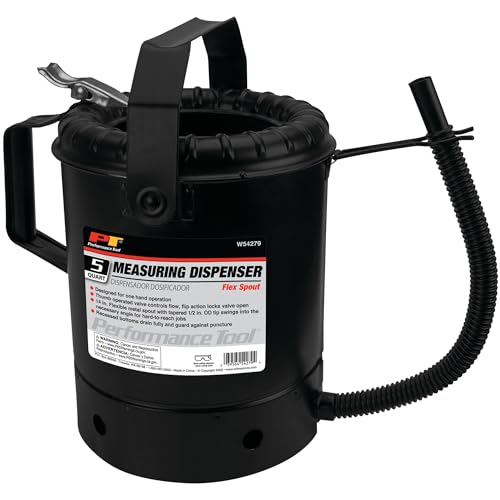 Performance Tool W54279 5-Quart Flex-Spout Measuring Dispenser Black - Image 1