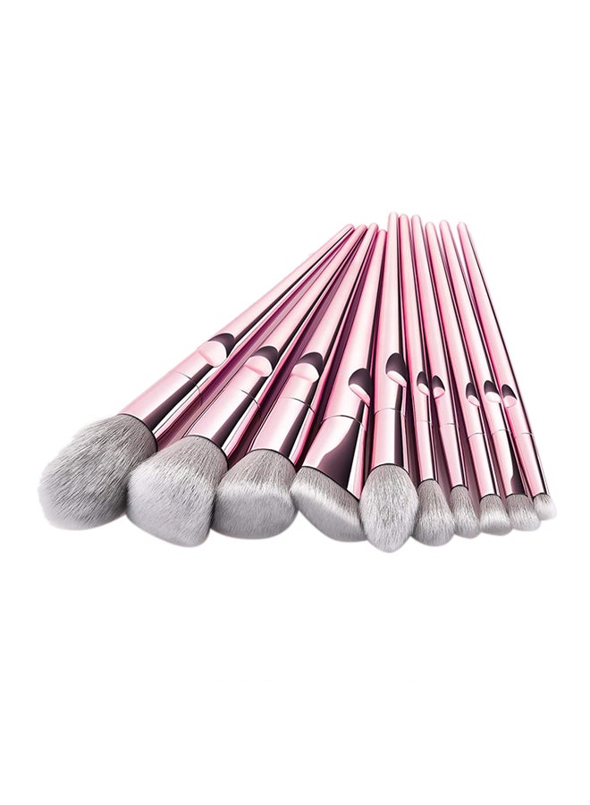 CYTHERIA 10-Piece Metal Makeup Multi use Brush Set Rose Gold - Image 3