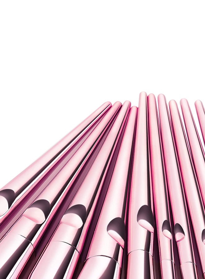 CYTHERIA 10-Piece Metal Makeup Multi use Brush Set Rose Gold - Image 5