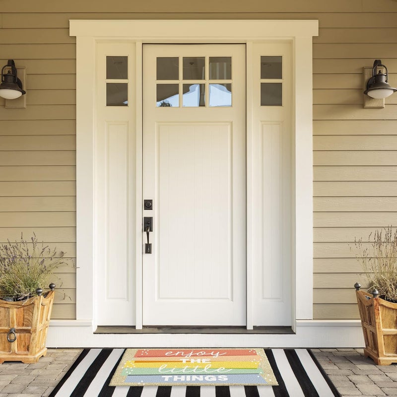 DII Natural Coir Doormat Outdoor Welcome Mat, 17x29, Enjoy The Little Things - Image 5