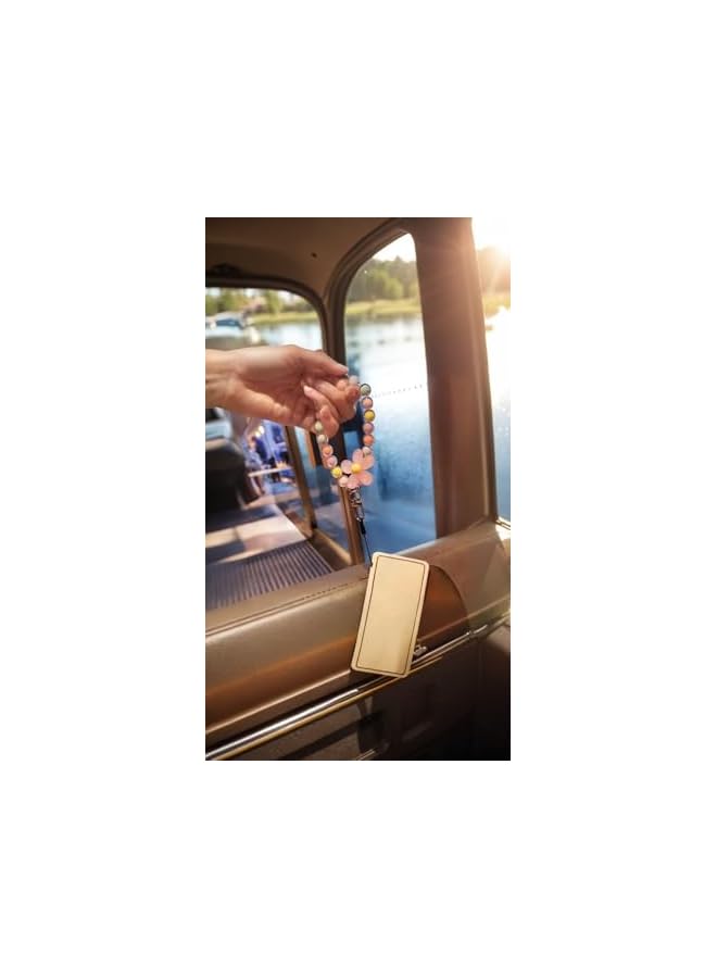 Green Tiger Colorful Flower Beaded Phone Lanyard - Elegant Floral Accessory, Handcrafted Beaded Chain for Stylish Phone Decoration & Easy Grip - Image 2