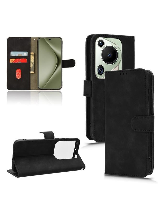 S-TOP Case For Huawei Pura 70 Pro Skin Feel Magnetic Flip Leather Phone Case - Image 1