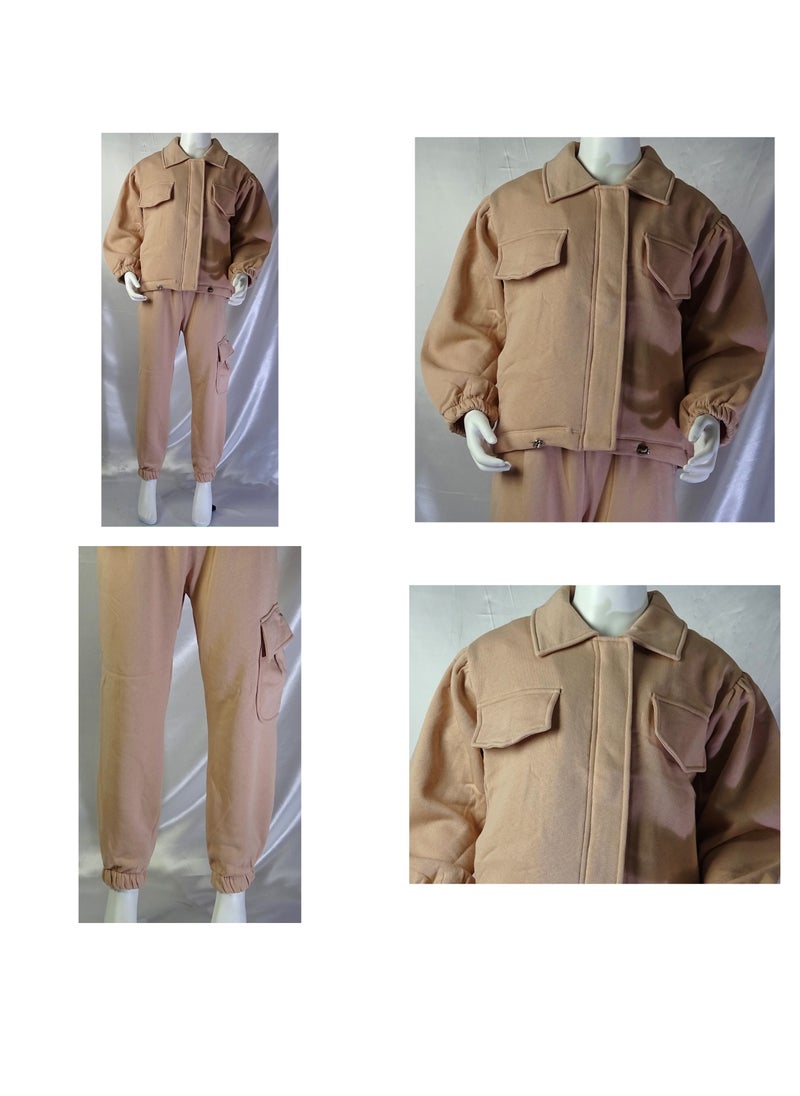 SHELTER - Girls' set consisting of two pieces: a long-sleeved jacket and pants 883 - Image 1