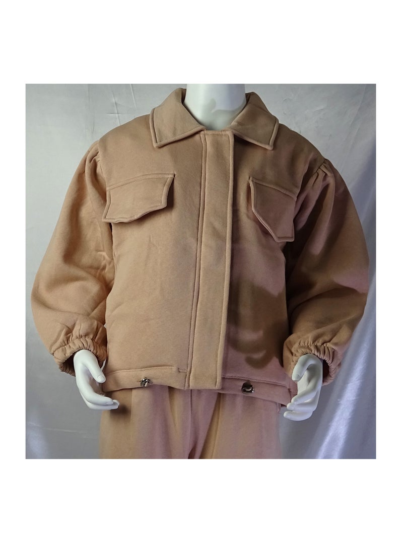 SHELTER - Girls' set consisting of two pieces: a long-sleeved jacket and pants 883 - Image 1