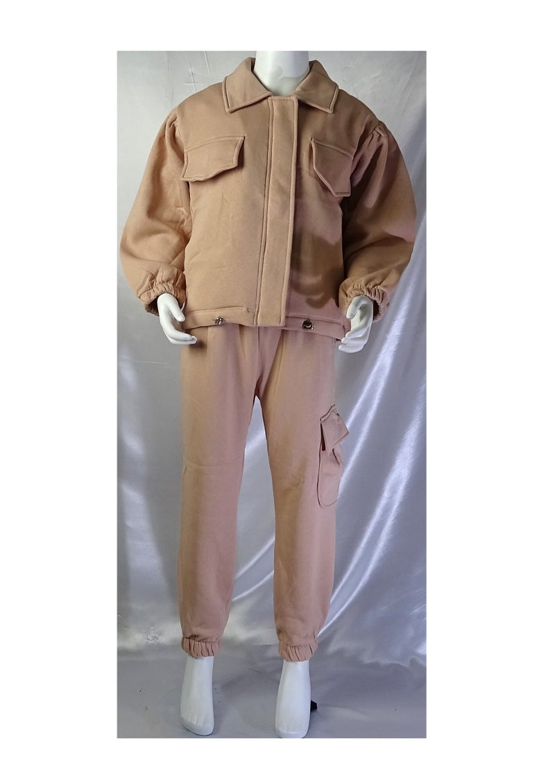 SHELTER - Girls' set consisting of two pieces: a long-sleeved jacket and pants 883 - Image 1
