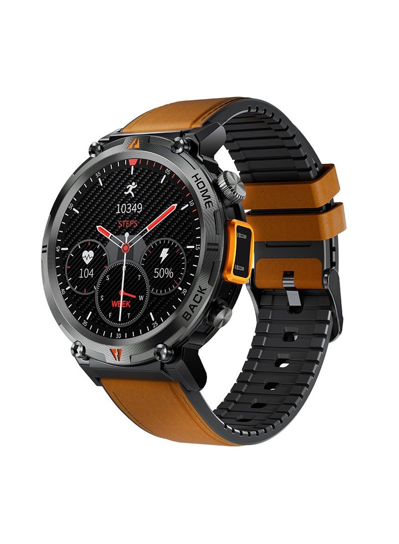 AROAQ KE3 LED Flashlight Smart Watch with Bluetooth Heart Rate Blood Oxygen Sleep and Exercise Monitor 3ATM